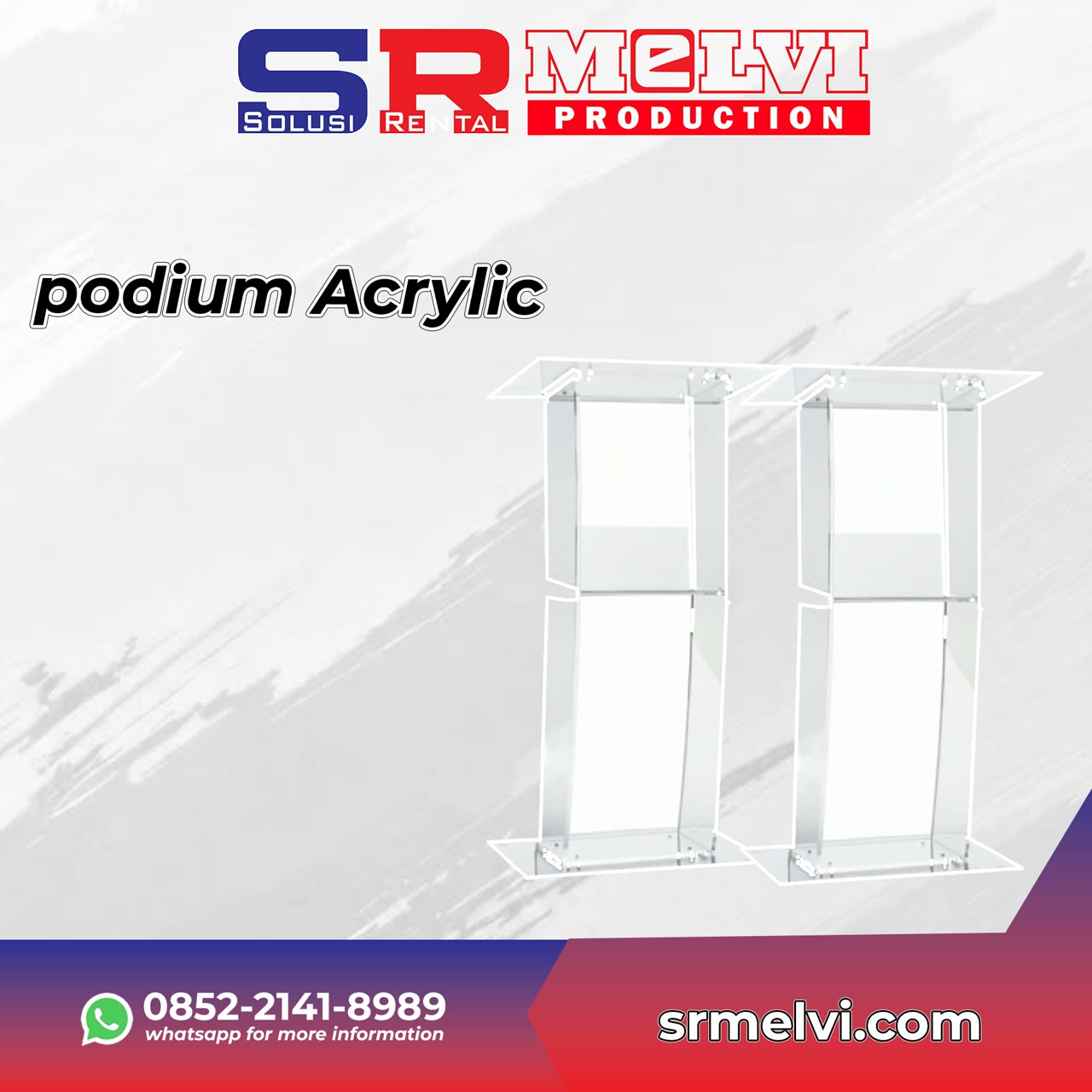 Sewa Podium Acrylic untuk event