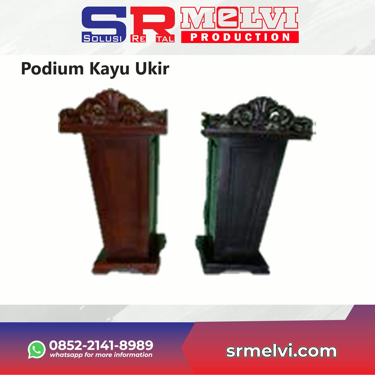 Sewa Podium Kayu Ukir