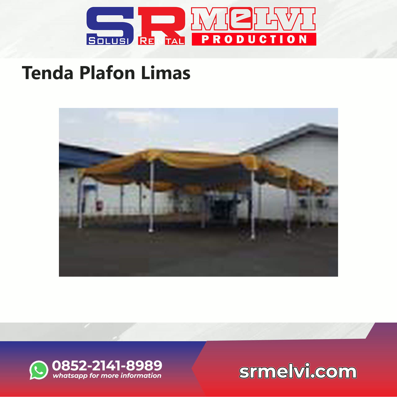 Sewa Tenda Plafon Limas untuk event