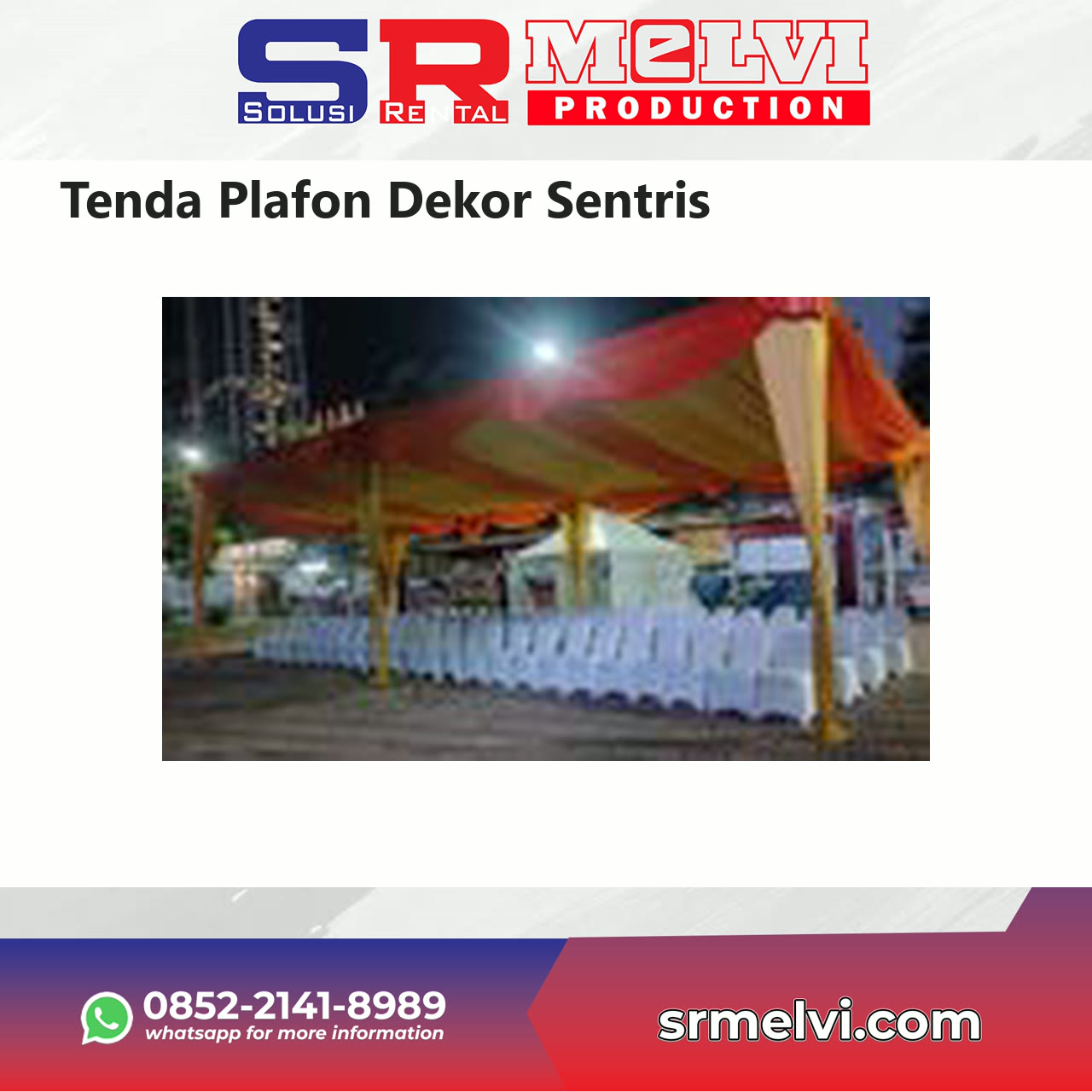 Sewa Tenda Plafon Dekor Sentris